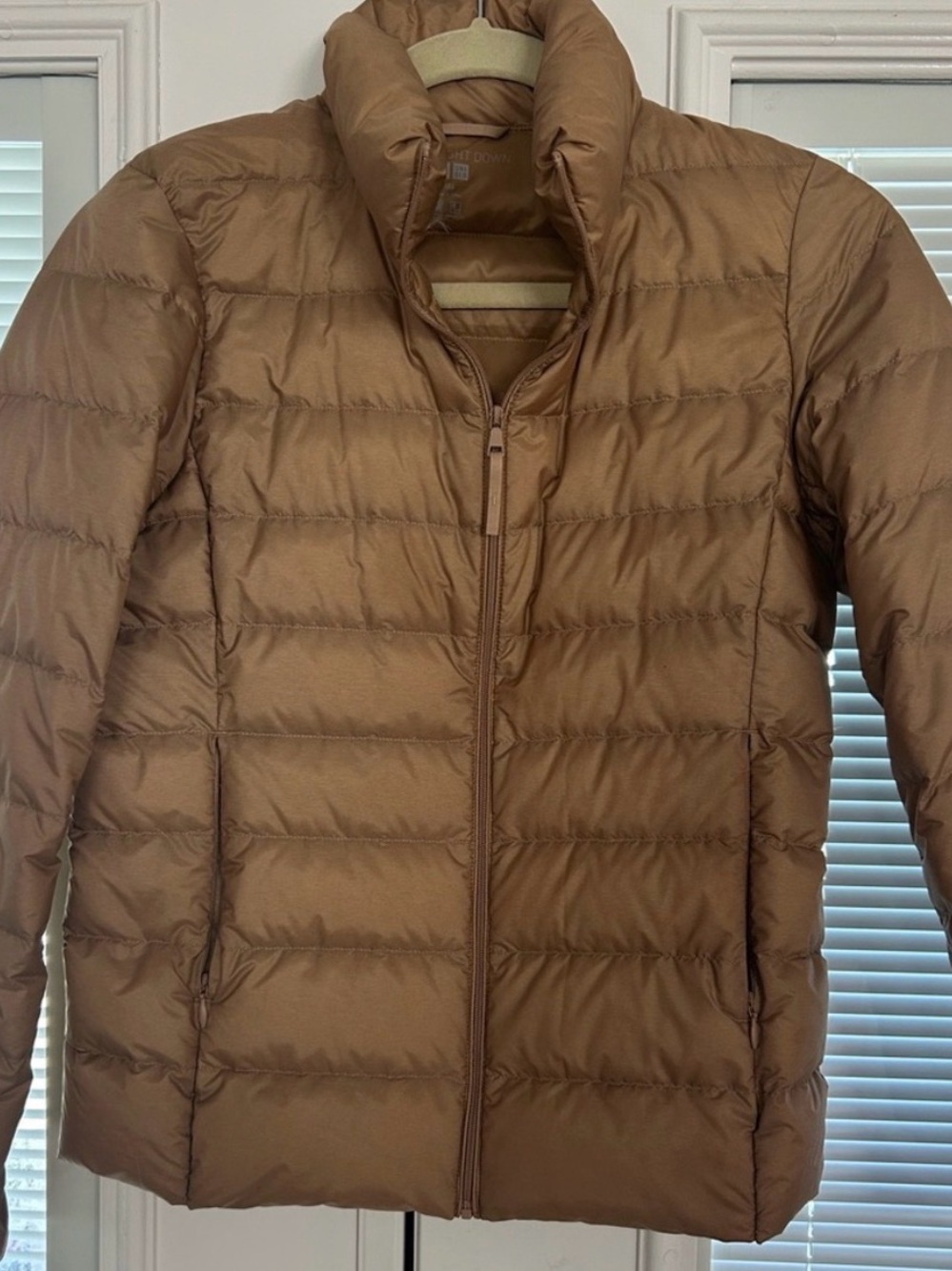 Lightweight Brown Packable Down Jacket -